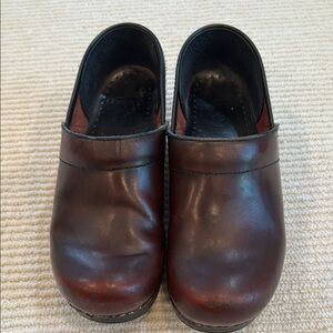 Dansko Brown Leather Clogs